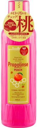 Ополаскиватель для полости рта PIERAS Propolinse Peach, с индикацией загрязнения, с гиалуроновой кислотой и вкусом персика, 600мл.