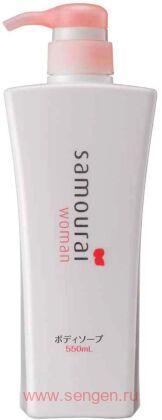 Жидкое мыло SPR JAPAN Samourai Woman, увлажняющее, с гиалуроновой кислотой, с цветочно-фруктовым ароматом, 550мл.