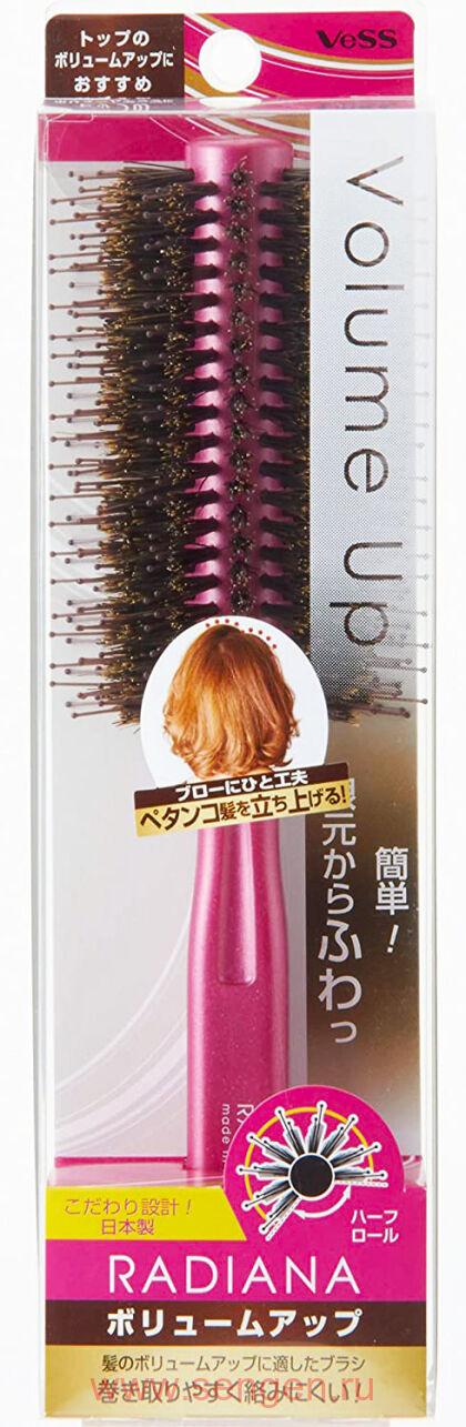 Массажная щетка VeSS Volume Up Roll Brush, для укладки и придания объема волосам.