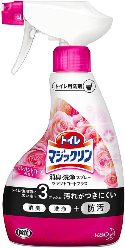 Чистящее и дезодорирующее средство для туалета KAO Toilet Magiclean Elegant Rose, с ароматом розы, 380мл.