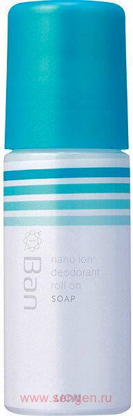 Дезодорант-антиперспирант роликовый LION Ban Roll On, нано-ионный, с ароматом мыла, 40мл.