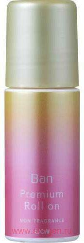 Премиальный дезодорант-антиперспирант LION Ban Premium Gold Label, роликовый, нано-ионный, без аромата, 40мл.