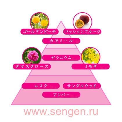 Кондиционер для белья LION Aroma Rich Scarlett, с ароматом персика, маракуйи и мимозы, бутылка с колпачком-дозатором, 520мл.