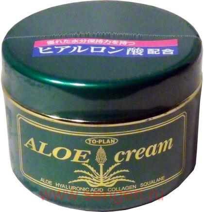 Крем для лица TO-PLAN Aloe Skin Cream, с экстрактом алоэ, гиалуроновой кислотой, коллагеном и скваланом, 170гр.