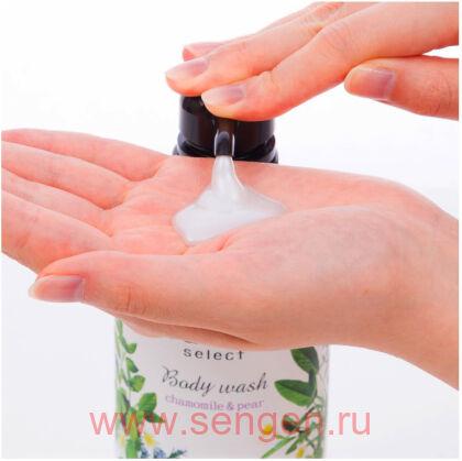 Жидкое мыло для тела KOSE Softymo Natu Savon Body Wash Refresh, освежающее, с натуральными ингредиентами, с ароматом ромашки и груши, 500мл.