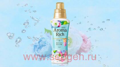 Кондиционер для белья LION Aroma Rich Sarah, с ароматом груши, ландыша и водяной лилии, бутылка с колпачком-дозатором, 520мл.
