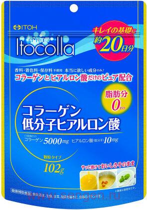 Коллаген ITOH ITOCOLLA с гиалуроновой кислотой 102гр, на 20 дней.