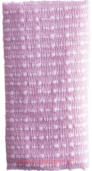 Массажная мочалка AISEN Foam Holic средней жесткости, розовая, 28Х100см.