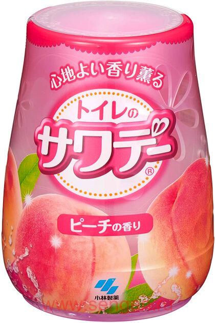 Гелевый дезодорант для туалета KOBAYASHI Sawaday for Toilet Peach, с ароматом персика, 140г.