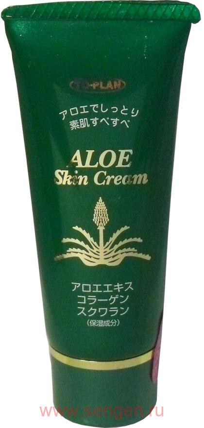 Крем для лица TO-PLAN Aloe Cream, с экстрактом алоэ, коллагеном и скваланом, 40г.