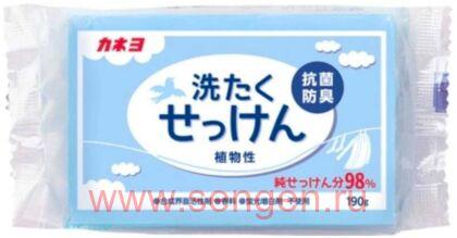 Хозяйственное мыло KANEYO SOAP Laundry Soap на растительной основе для удаления стойких загрязнений, с антибактериальным и дезодорирующим эффектом, 190г.