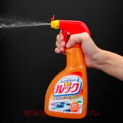 Чистящее средство LION Look For Kitchen Range Spray, для кухонных плит с ароматом апельсина, 400мл.