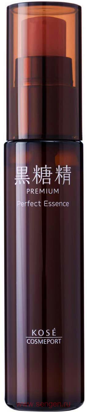 Эссенция с экстрактом ферментированного коричневого сахара и пятью видами растительных ингредиентов KOSE Kokutousei Premium Perfect Essence, для интенсивного увлажнения кожи лица, 45мл.