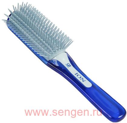Лечебная расческа IKEMOTO Negative Ion Blow Styling Brush, с отрицательными ионами и природным минералом турмалин.