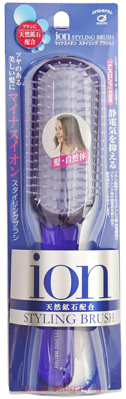 Щетка для волос Ikemoto Negative Ion Styling Brush, с отрицательными ионами.