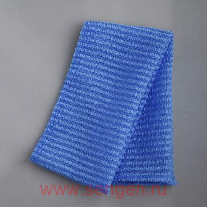 Мочалка массажная AISEN Men's Skin Texture мужская, жесткая, удлиненная, 30Х120см.