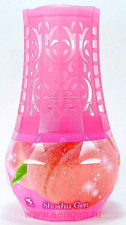 Жидкий дезодорант для туалета KOBAYASHI Shoshugen for Toilet White Peach, с ароматом спелого персика, 400мл.