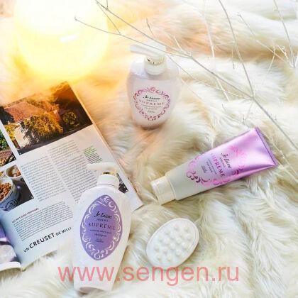 Увлажняющая маска для поврежденных волос KOSE Je l’aime Amino Supreme Cashmere, с нежным ароматом розы и жасмина, 230г.