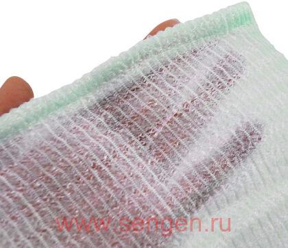 Массажная мочалка AISEN BUBBRICH, с высоким пенообразованием, средней жесткости, 28Х100см.