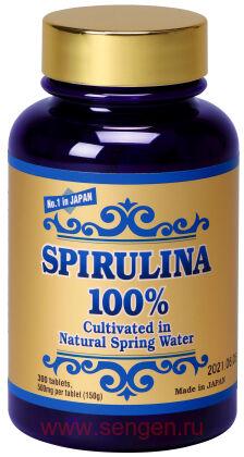 Спирулина 100%, Algae Spirulina 100%, 300 таблеток.