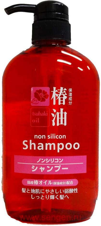 Шампунь для ухода за поврежденными волосами KUMANO YUSHI Tsubaki Oil Damage Care, с натуральным маслом камелии, 600мл.