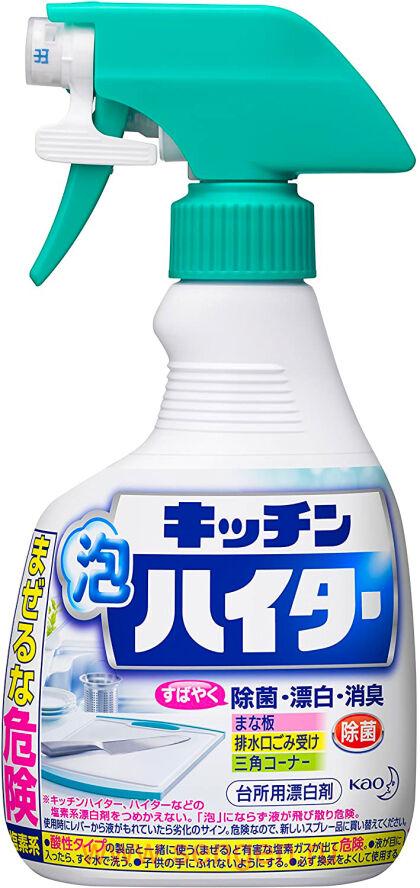 Кухонный отбеливатель пенка-спрей КАО Kitchen Haiter Foam, 400мл.