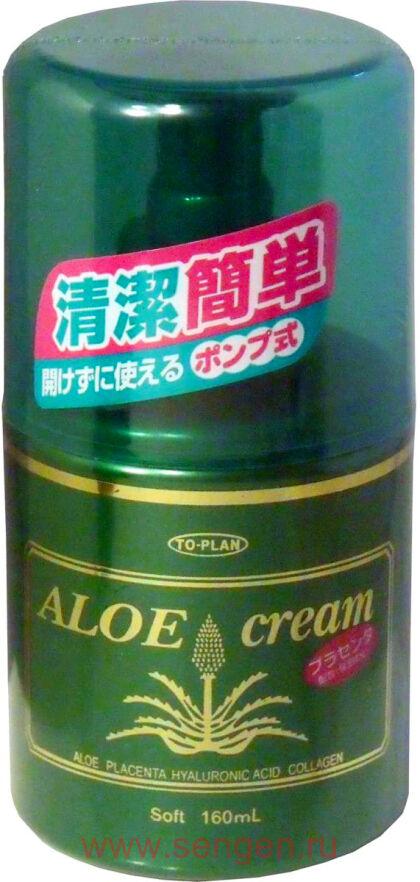 Крем для лица TO-PLAN Aloe Cream, с экстрактом алоэ, гиалуроновой кислотой и коллагеном, 160г.