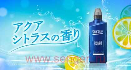 Шампунь для мужчин КАО Success, с лечебными ингредиентами и экстрактом эвкалипта, 400мл.