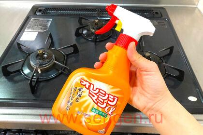 Универсальное моющее средство YUWA Tipo's Orange Man, против стойких загрязнений, с ароматом апельсина, спрей, 400мл.