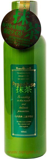 Ополаскиватель для полости рта PIERAS Propolinse Matcha, с индикацией загрязнения, с прополисом и вкусом чая матча, 600мл.