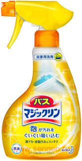 Чистящий спрей-пенка для ванны KAO Bath Magiclean Foaming Spray, с ароматом лимона, 380мл.