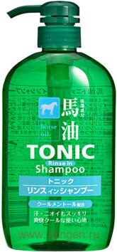 Тонизирующий шампунь-кондиционер для мужчин COSME STATION Horse Oil Tonic Rinse in Shampoo, с лошадиным маслом и ароматом ментола, 600мл.