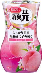 Жидкий дезодорант для комнаты KOBAYASHI Shoshugen for Room White Peach, с ароматом сочного персика, 400мл.
