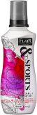 Кондиционер-смягчитель для белья KAO Flair Fragrance&Sports Splash Rose, с активной дезодорирующей формулой, с ароматом персика, личи и розы, 540мл.