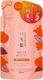 Шампунь для интенсивного увлажнения поврежденных волос KRACIE Ichikami Double Moisturizing Care, с ароматом абрикоса и цветущей горной вишни, сменная упаковка 330мл.
