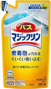 Чистящий спрей-пенка для ванны KAO Bath Magiclean Foaming Spray, с ароматом лимона, сменная упаковка, 330мл.