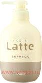 Бессульфатный увлажняющий шампунь KRACIE Ma & Me Latte, с молочными протеинами для мамы и ребенка, с ароматом яблока и пиона, помпа 490мл.