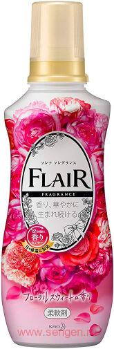 Кондиционер-смягчитель для белья KAO Flair Fragrance Floral Sweet, со сладким цветочно-фруктовым ароматом, 540мл.