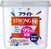 Порошковый кислородный отбеливатель для стойких загрязнений LION Bright Strong Kiwami Powder, с антибактериальным и дезодорирующим эффектом, 570г.