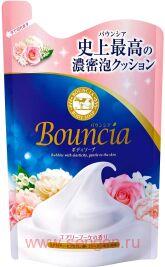 Жидкое увлажняющее мыло для тела COW Bouncia Airy Bouquet, с маслом ши, коллагеном и гиалуроновой кислотой, мягкая упаковка, 400мл.