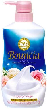 Жидкое увлажняющее мыло для тела COW Bouncia Airy Bouquet, с маслом ши, коллагеном и гиалуроновой кислотой, 500мл.