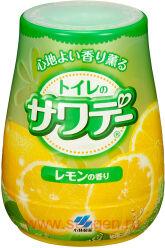 Гелевый дезодорант для туалета KOBAYASHI Sawaday for Toilet Lemon, с ароматом лимона, 140г.