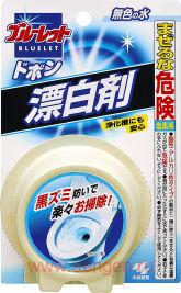Очищающая и дезодорирующая таблетка для бачка унитаза, KOBAYASHI Bluelet Dobon Cleaning Bleach, с отбеливающим эффектом, 120г