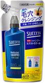 Лечебный шампунь для мужчин KAO Success Extra Cool, с охлаждающим эффектом, с ментолом и эвкалиптом, запасной блок, 320мл.