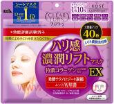 Тканевая маска для лица KOSE Clear Turn Firmness Rich Lift Mask EX, с лифтинг-эффектом, 40шт.