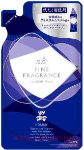 Жидкое средство для стирки NS FAFA JAPAN Fine Fragrance Wash Homme, концентрированное, с ароматом мускуса, бергамота, жасмина и чая Дарджилинг, мягкая упаковка, 360мл.