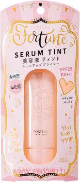 Устойчивая увлажняющая основа под макияж KOSE Fortune Serum Tint Tone Up Primer 01, тон: натурально-бежевый, 30г.