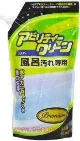 Чистящая пена для ванны YUWA Ability Clean Premium for Bath Stains, с дезинфицирующим эффектом, мягкая упаковка, 500мл.