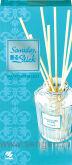 Натуральный аромадиффузор для дома KOBAYASHI Sawaday Stick Parfum Blue, со свежим морским ароматом и древесно-мускусными нотками, стеклянный флакон 70мл, 8 палочек.