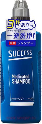 Шампунь для мужчин КАО Success с лечебными ингредиентами и экстрактом эвкалипта, 400мл.